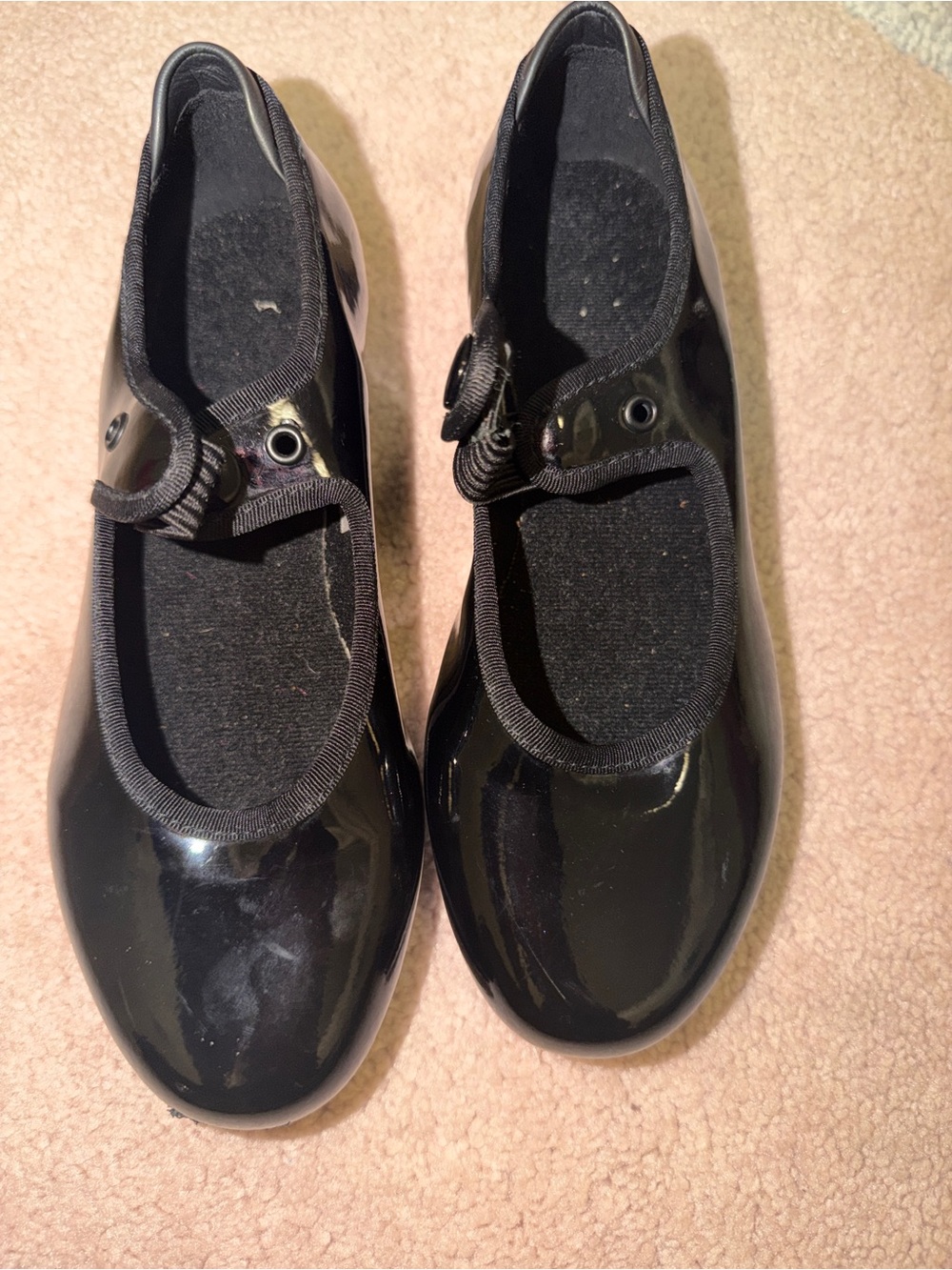 Bloch Girls Black Techno Tap Patent Leather Mary Jane Tap Shoes